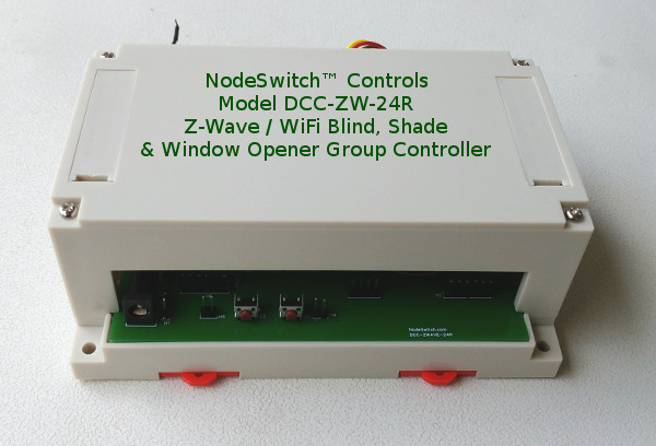 WiFi and Z-Wave group controller for blinds, shades and window openers