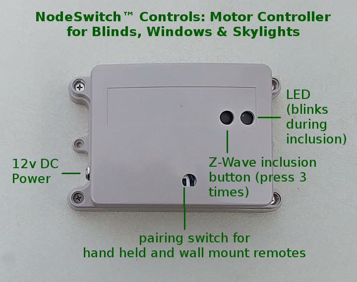 Z-Wave group controller for blinds and window/skylight openers