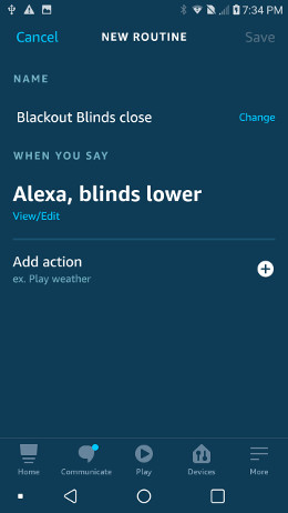 enter the voice command for Alexa