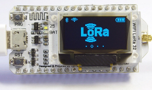 ESP32 LoRa board transmits data over a many miles